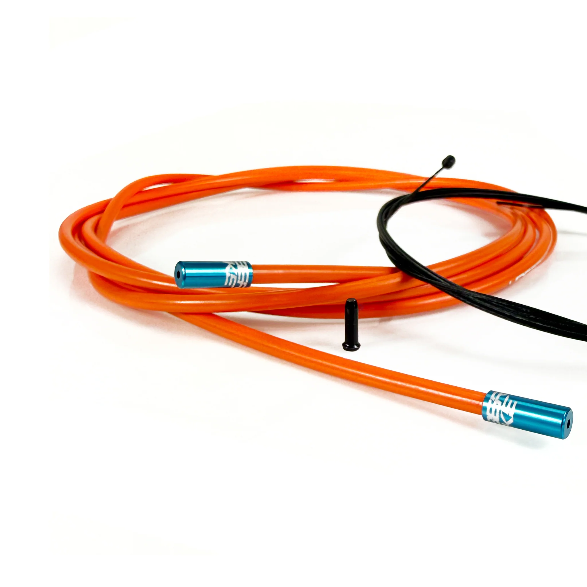 1X Gear Cable / Dropper Post Cable Kit Builder - Orange with Sealed Ferrule Colour Options - Image 4
